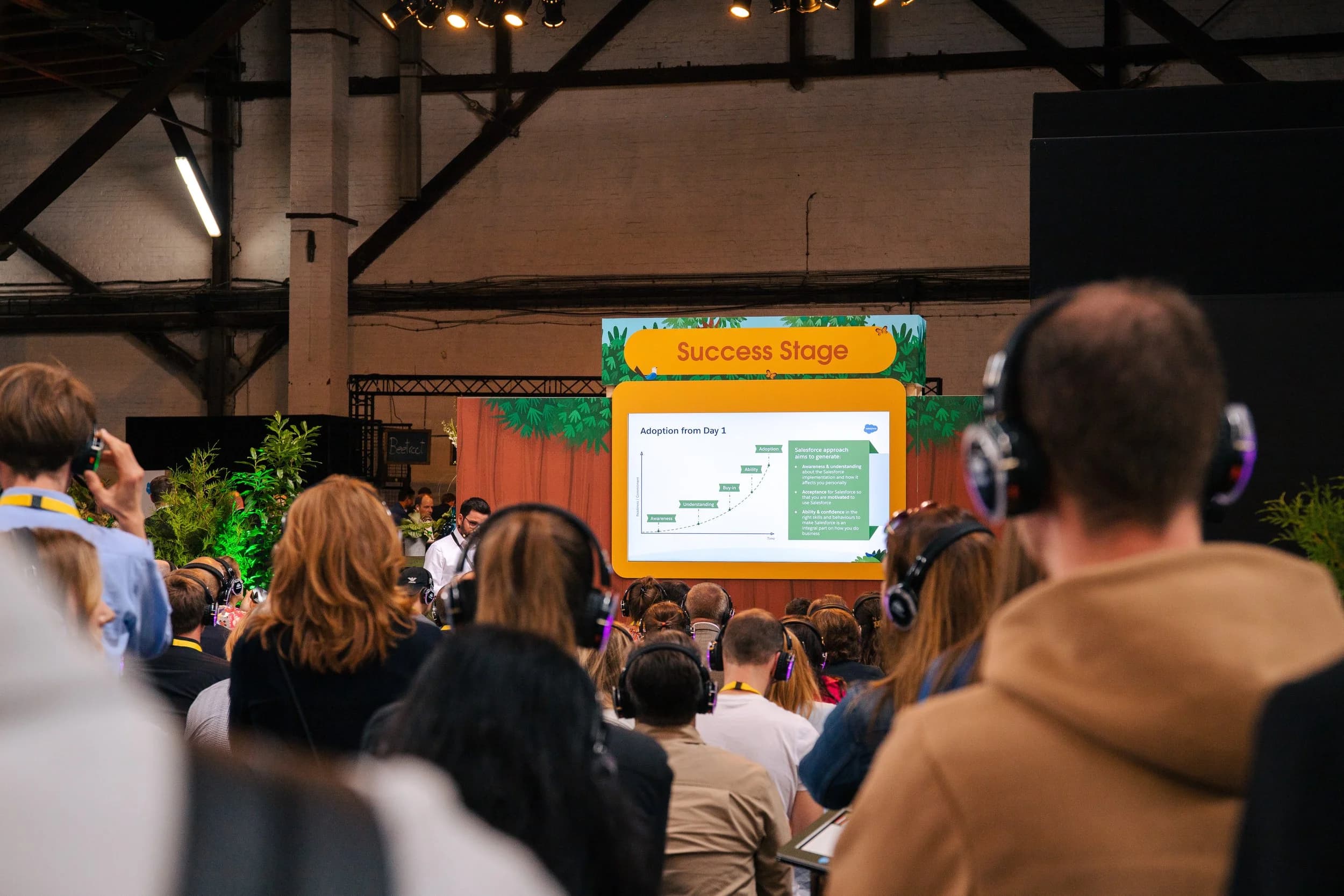 Flair bei einem Salesforce-Event in Hamburg
